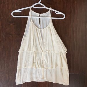 Off white layered tank top